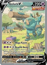 pokemon SWSH07: Evolving Skies Golurk V (Alternate Full Art)