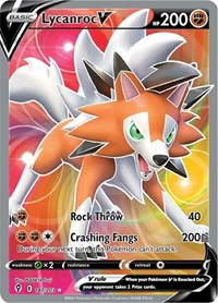 pokemon SWSH07: Evolving Skies Lycanroc V (Full Art)