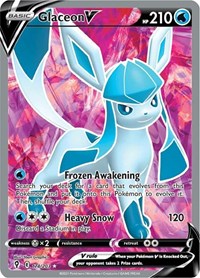 pokemon SWSH07: Evolving Skies Glaceon V (Full Art)