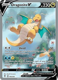 pokemon SWSH07: Evolving Skies Dragonite V (Alternate Full Art)