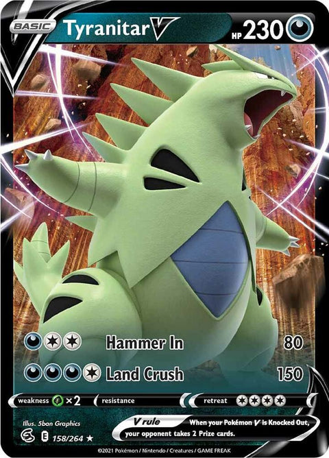 Tyranitar V 158/264 - Pokemon SWSH08: Fusion Strike