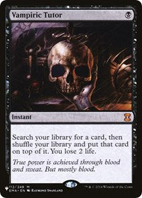 MTG The List Reprints Vampiric Tutor