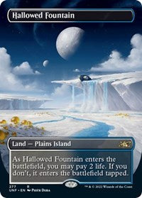 MTG Unfinity Hallowed Fountain (Borderless)