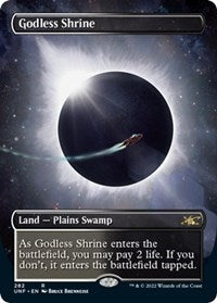 MTG Unfinity Godless Shrine (Borderless)