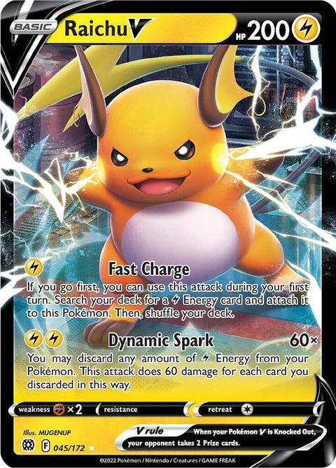 Raichu V 045/172 - Pokemon SWSH09: Brilliant Stars