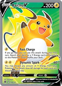 pokemon SWSH09: Brilliant Stars Raichu V (Full Art)