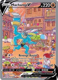 pokemon SWSH10: Astral Radiance Machamp V (Alternate Full Art)