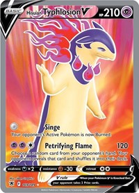 pokemon SWSH10: Astral Radiance Hisuian Typhlosion V (Full Art)