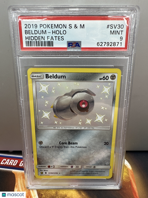 2019 PokéMon TCG Beldum #SV30 Mongolian PSA 9