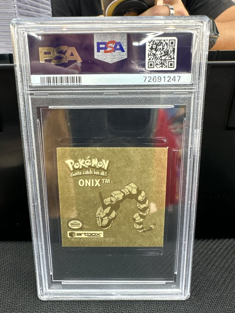 1999 PokéMon TCG Onix #G10 Serbian PSA 8