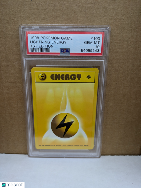 1999 PokéMon TCG Lightning Energy #100 PSA 10