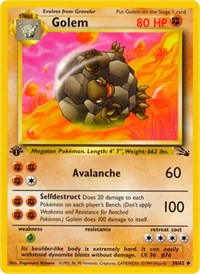 pokemon Fossil Golem