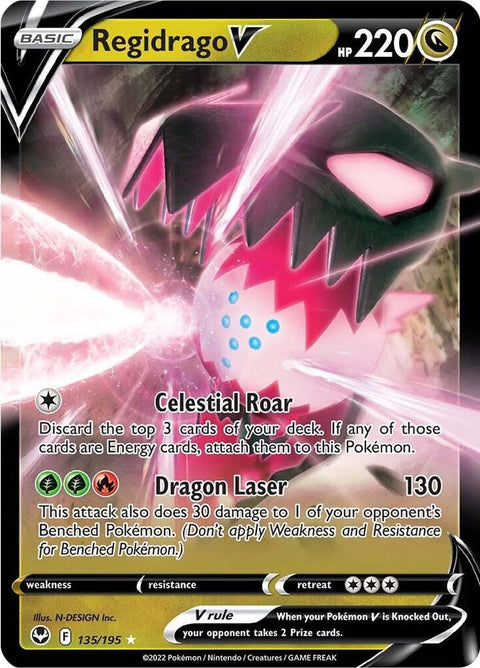 Regidrago V 135/195 - Pokemon SWSH12: Silver Tempest