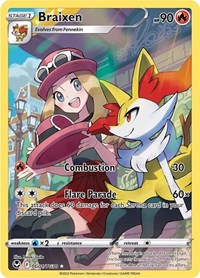 pokemon SWSH12: Silver Tempest Trainer Gallery Braixen