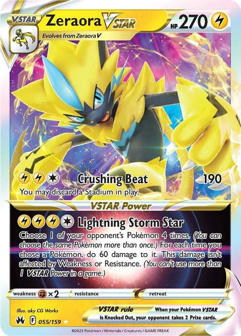 Zeraora VSTAR 055/159 - Pokemon Crown Zenith