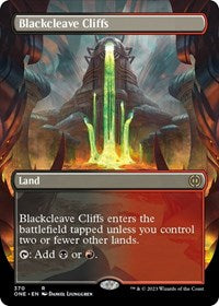 MTG Phyrexia: All Will Be One Blackcleave Cliffs (Borderless)