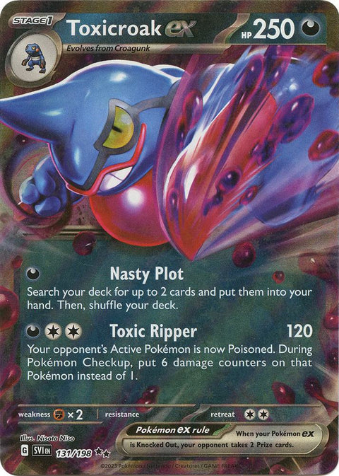 Toxicroak ex - 131/198 - Pokemon SV01: Scarlet & Violet Base Set