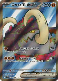 pokemon SV01: Scarlet & Violet Base Set Great Tusk ex - 230/198