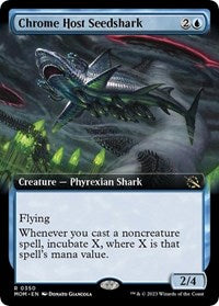 MTG March of the Machine Chrome Host Seedshark (Extended Art)