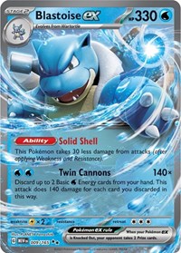 pokemon SV: Scarlet & Violet 151 Blastoise ex - 009/165