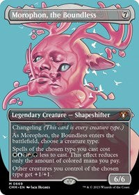 MTG Commander Masters Morophon, the Boundless (Borderless)