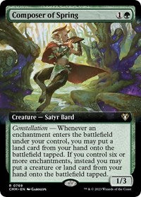 MTG Commander Masters Composer of Spring (Extended Art)