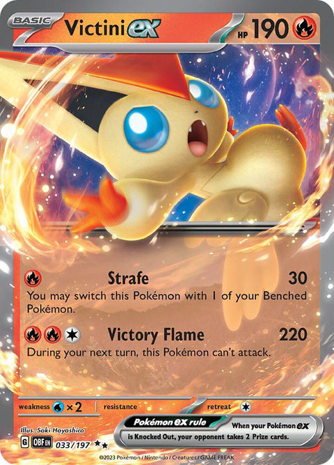 Victini ex 033/197 - Pokemon SV03: Obsidian Flames