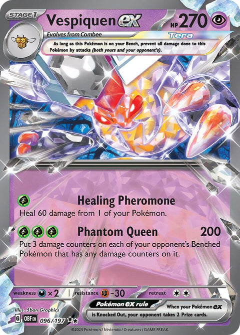 Vespiquen ex 096/197 - Pokemon SV03: Obsidian Flames