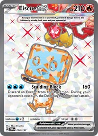 pokemon SV03: Obsidian Flames Eiscue ex - 210-197