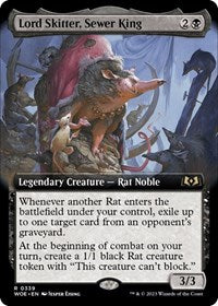 MTG Wilds of Eldraine Lord Skitter, Sewer King (Extended Art)