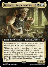 MTG Commander: Wilds of Eldraine Brenard, Ginger Sculptor (Extended Art)