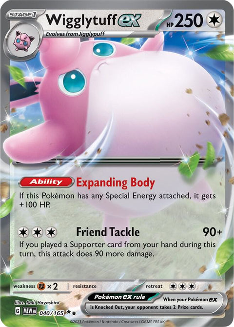 Wigglytuff ex - 040/165 - Pokemon SV: Scarlet & Violet 151