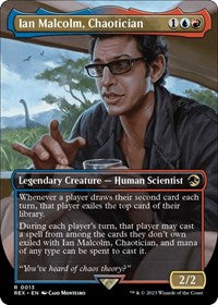 MTG Universes Beyond: Jurassic World Collection Ian Malcolm, Chaotician (Borderless)