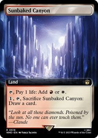 MTG Universes Beyond: Doctor Who Sunbaked Canyon (Extended Art)