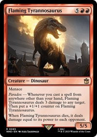 MTG Universes Beyond: Doctor Who Flaming Tyrannosaurus