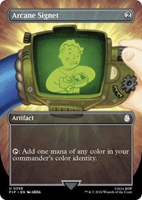 MTG Universes Beyond: Fallout Arcane Signet (Borderless)