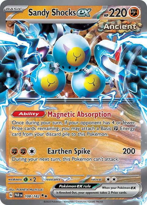 Sandy Shocks ex - 108/182 - Pokemon SV04: Paradox Rift