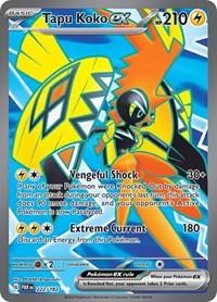 pokemon SV04: Paradox Rift Tapu Koko ex - 222/182