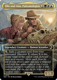 MTG Universes Beyond: Jurassic World Collection Ellie and Alan, Paleontologists (Borderless)