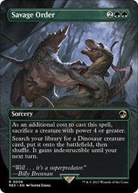 MTG Universes Beyond: Jurassic World Collection Savage Order (Borderless)