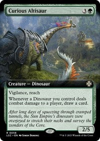 MTG Commander: The Lost Caverns of Ixalan Curious Altisaur (Extended Art)