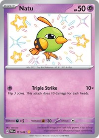 pokemon SV: Paldean Fates Natu - 151/091