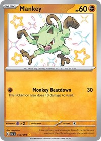 pokemon SV: Paldean Fates Mankey - 169/091