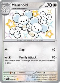 pokemon SV: Paldean Fates Maushold - 210/091