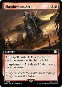 MTG Universes Beyond: Fallout Blasphemous Act (Extended Art) (Surge Foil)