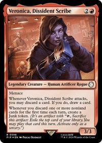 MTG Universes Beyond: Fallout Veronica, Dissident Scribe (Surge Foil)