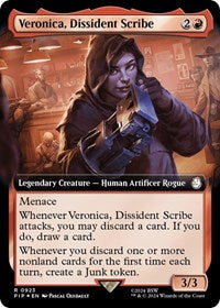 MTG Universes Beyond: Fallout Veronica, Dissident Scribe (Extended Art) (Surge Foil)