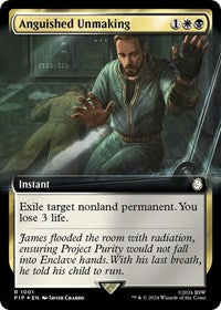 MTG Universes Beyond: Fallout Anguished Unmaking (Extended Art) (Surge Foil)