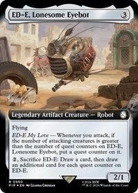 MTG Universes Beyond: Fallout ED-E, Lonesome Eyebot (Extended Art) (Surge Foil)