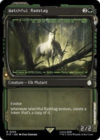 MTG Universes Beyond: Fallout Watchful Radstag (Showcase)